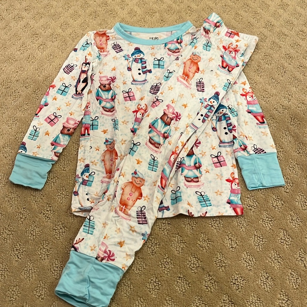 Birdie Bean Christmas PJs 4T